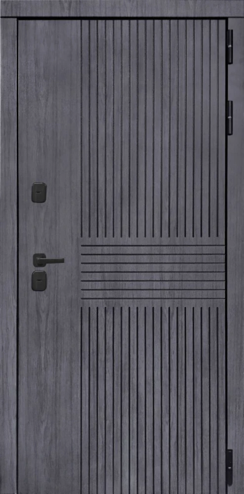 Входная дверь ДвериПРО Берген Экошпон СБ-3 (16мм, венге) DPRO198338 внешняя сторона