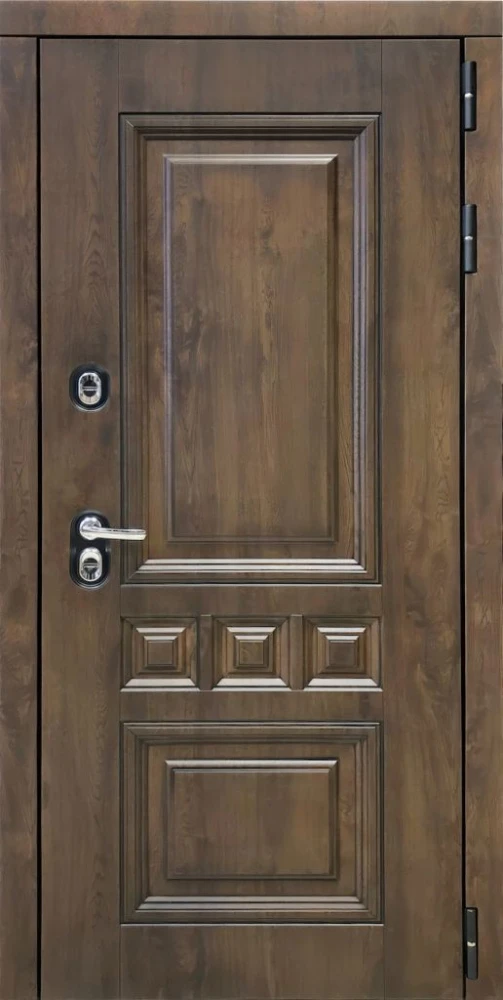 Входная дверь ДвериПРО Аура Без фрезеровки Дуб арктик горизонт DPRO198245 внешняя сторона