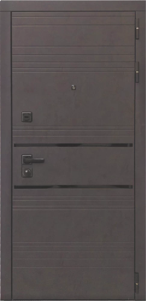 Входная дверь ДвериПРО L-43 Фараон-2 (16мм, мореный дуб) DPRO195843 внешняя сторона