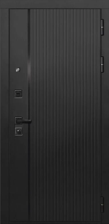 Входная дверь ДвериПРО L-45 СБ-3 листв. бел. (21 беленый дуб) DPRO195713 внешняя сторона