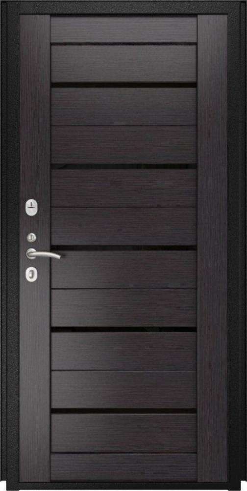 Входная дверь ДвериПРО Модель L-46 СБ-1 (лак.черное, 16мм, венге) DPRO196863 внутренняя сторона