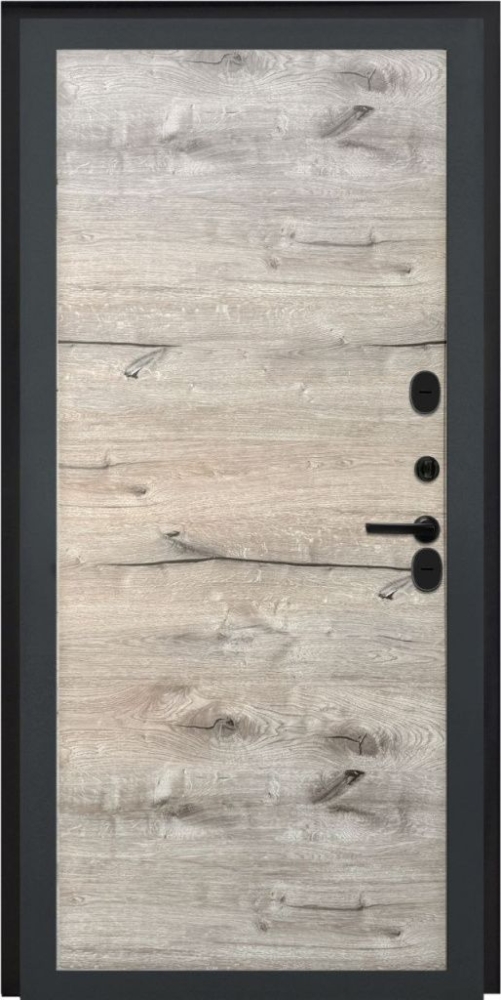 Входная дверь ДвериПРО Модель L-46 Без фрезеровки Дуб пацифик горизонт DPRO195666 внутренняя сторона