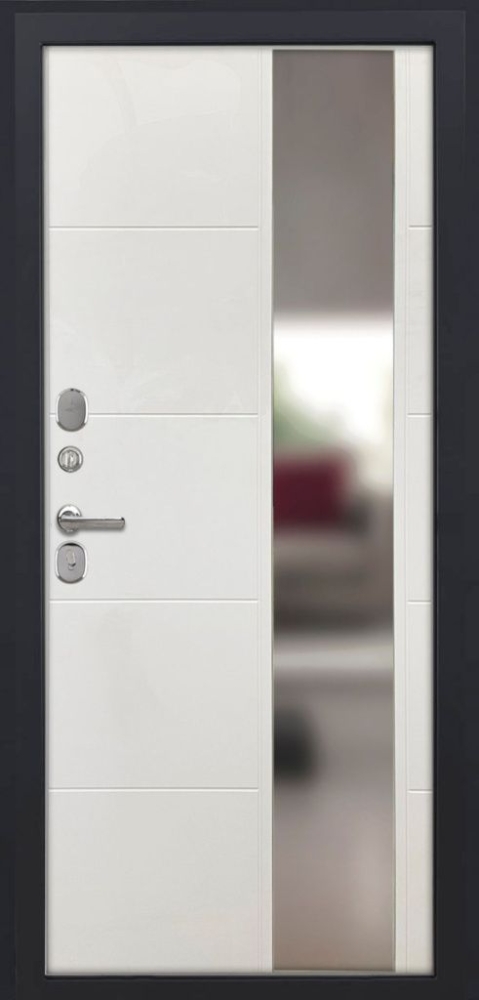 Входная дверь ДвериПРО Модель L-49 ФЛЗ-649 капучино (зеркало) DPRO195752 внутренняя сторона